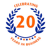 Celebrating 20 years in business